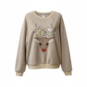 Sequin Reindeer sweater